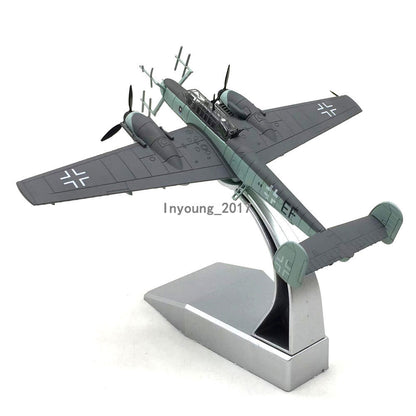 1/100 WWII Bf-110 Fighter Aircraft Model Diecast Metal Military Airplane Model