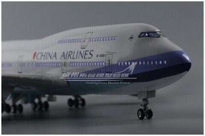 1:150 47CM CHINA AIRLINES B747-400 Plane Led Sound- controlled Light Resin Model