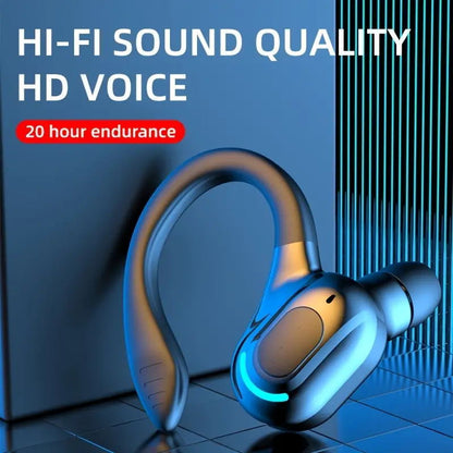 Bluetooth 5.1 Headset Wireless Earbuds Earphones Stereo Headphones Ear Hook New