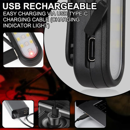 2 Pack Running Lights for Runners, Small Clip on Flashlight, Rechargeable Safety