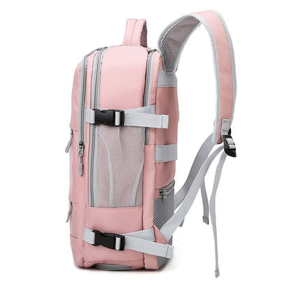 Pink Travel Backpack Water Repellent Anti-Theft Stylish Bags Luggage 28*16*43 CM