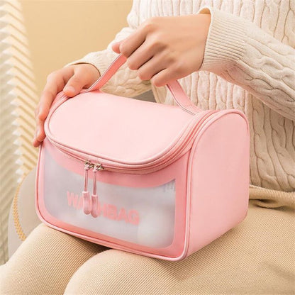 Travel Waterproof Cosmetic Bags Hook Wash Makeup Pouch Organizer Storage Cases