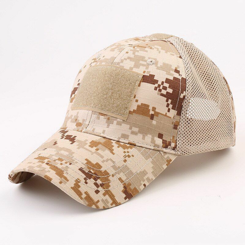 Tactical Hat Camouflage Sunscreen Outdoor Sport Hunting Camping Hiking Cap Brown