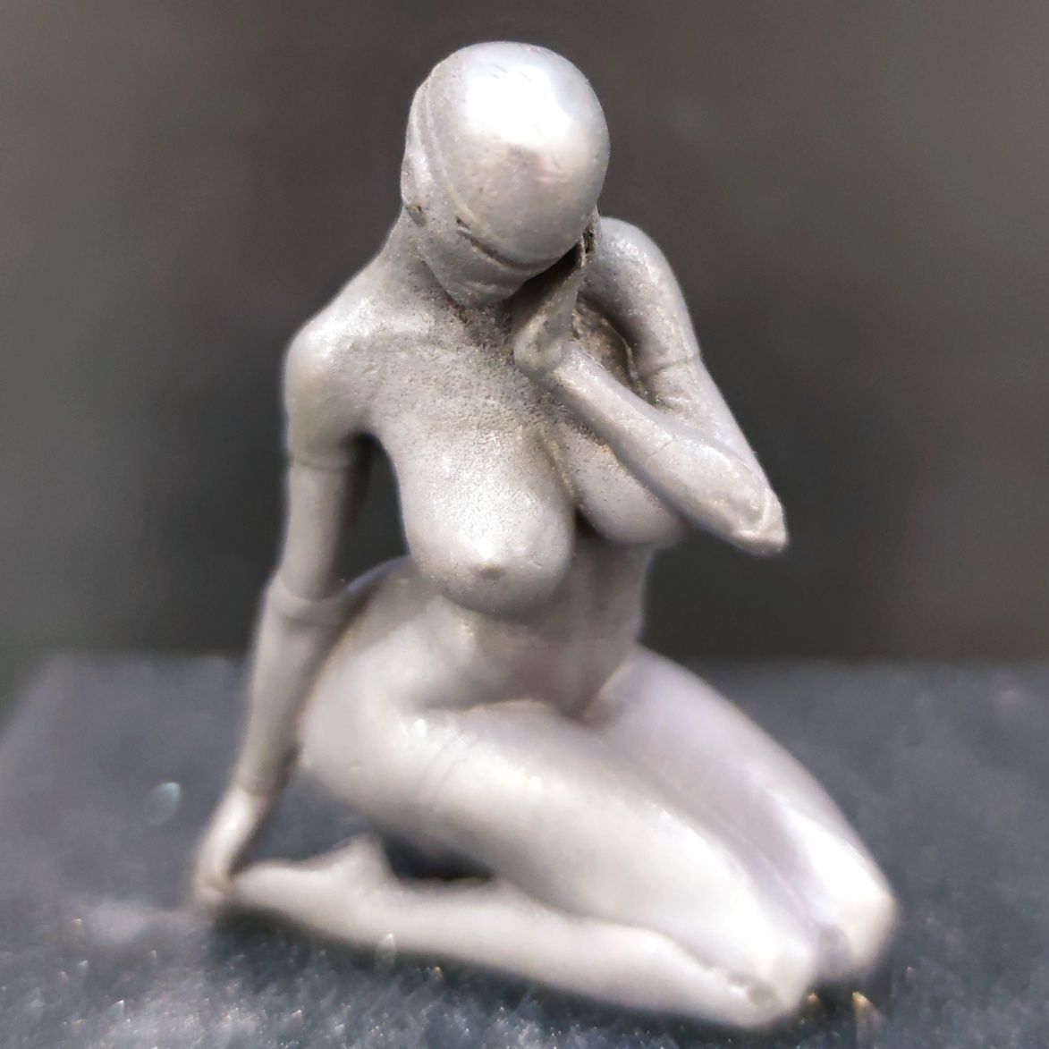 Copper Beauty Mechanical Female Robot Goddess Ornaments Statue art Gift