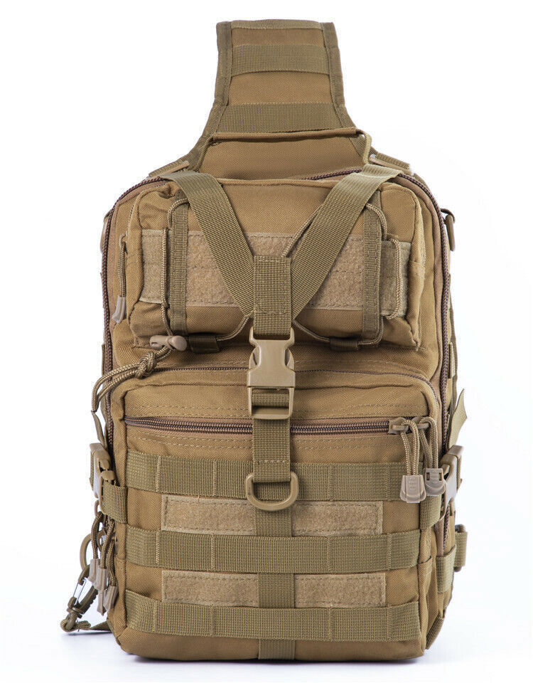 Tactical Pack Sling Backpack Rucksack Bag for Hiking Camping Hunting trekking