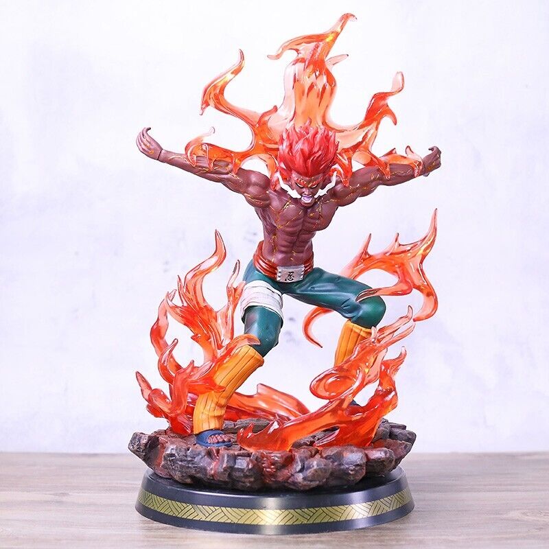 Anime Naruto Shippuden Might Guy Eight Gates PVC Action Figure Model Toy Statue