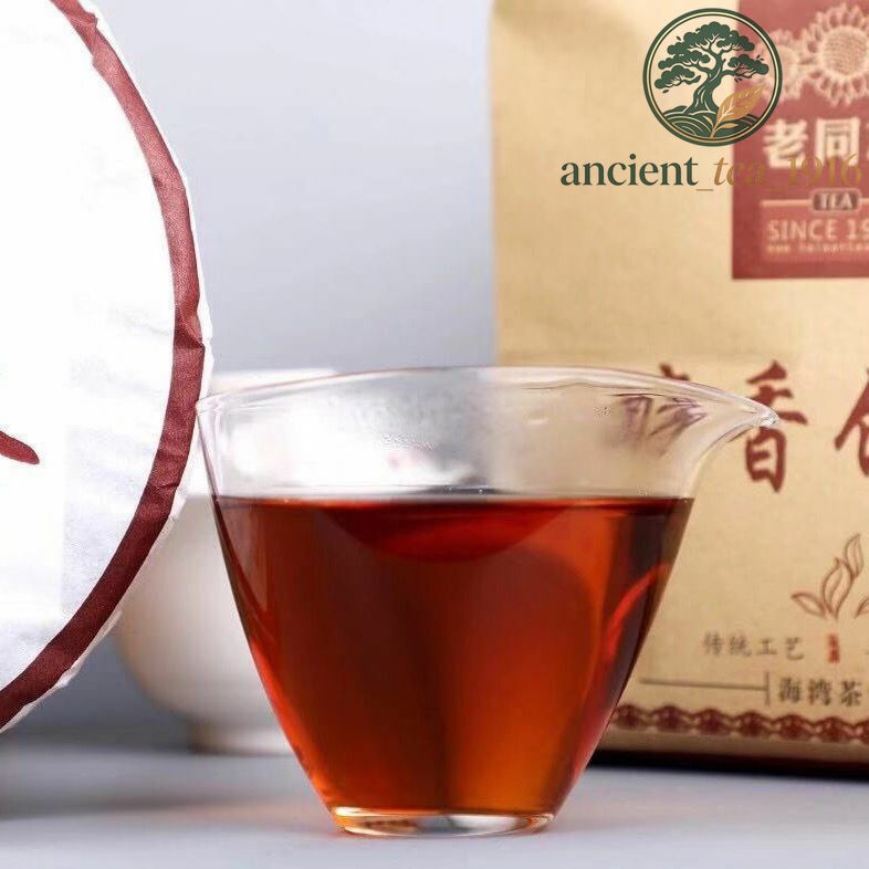 357g Anning Haiwan 2018 Pu'er Ripe Puer Tea Chun Xiang Bing Cha Batch 181 Pu Erh
