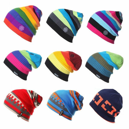 Autumn Winter Ski Hat Snowboard Winter Skating Beanies Head Warm Acrylic Thermal