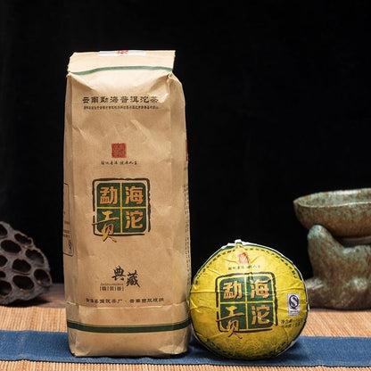 2018 Year Yunnan Guoyin Menghai Gong Tuo Raw Tea Pu'er Puer Tuocha 500g