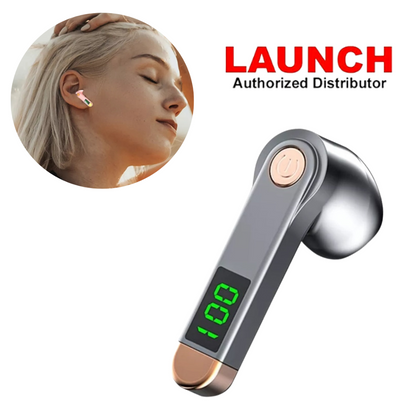 Wireless Bluetooth 5.2 Earpiece Headset Driving Trucker Earbuds Noise Reductio