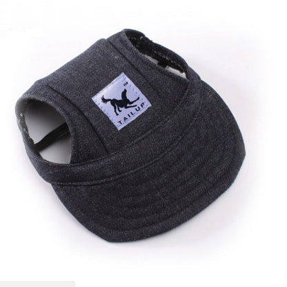 Dog Sun Hat Pet Baseball Cap Adjustable Sunscreen Ear Holes Visor Cap S-XL size!