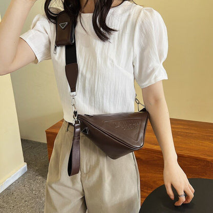 Luxury Messenger Shoulder Bag Synthetic Leather Handbag Nylon Messenger Purses