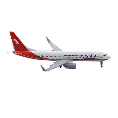 Diecast Alloy 1/350 Scale Shanghai Airlines B737 Airplane Model Toy Collection