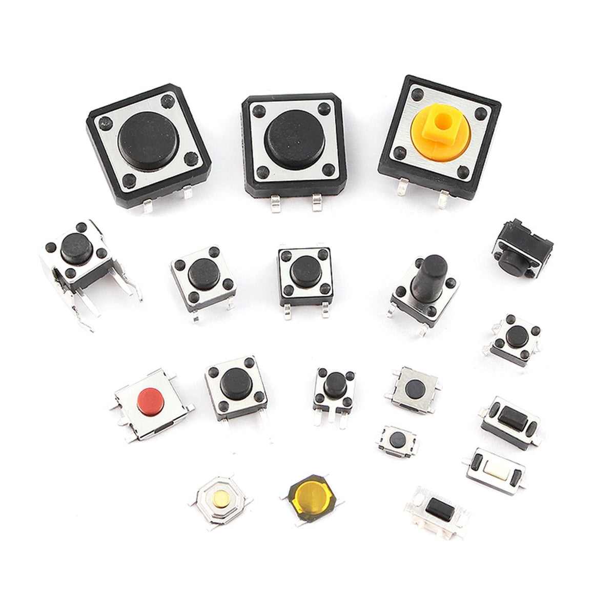 250pcs 25-Type Micro Switch Push Tact Button ON/OFF Touch Button Switch ccdd