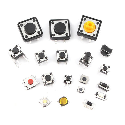 250pcs 25-Type Micro Switch Push Tact Button ON/OFF Touch Button Switch ccdd