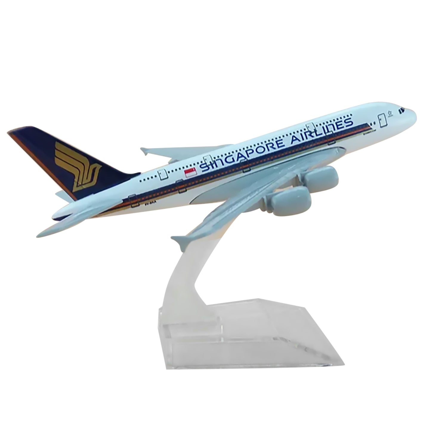 1/400 Scale 16cm Aircraft Singapore A380 Alloy Plane Model Static Display Gift