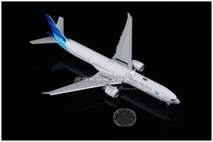 1:400 JC Wings Garuda Indonesia BOEING 777-300ER Flap Down Plane Diecast Model
