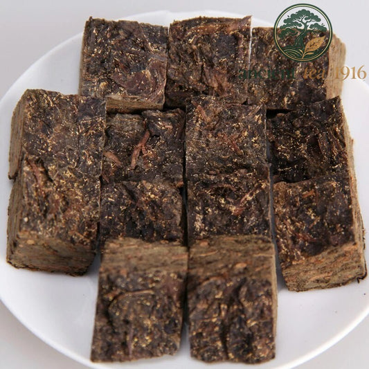 250g 2016 Anhua Dark Tea Instant Hei Cha Mini Brick Fu Zhuan Golden Flower Tea