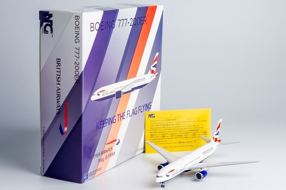 1:400 NG Model BRITISH AIRWAYS BOEING 777-200ER Airplane Diecast Aircraft Model