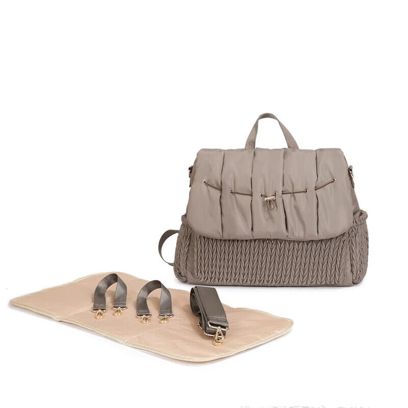 Multifunctional Room Quilted 3PCS Baby Bag Baby Bottle Bag Mommy Backpack