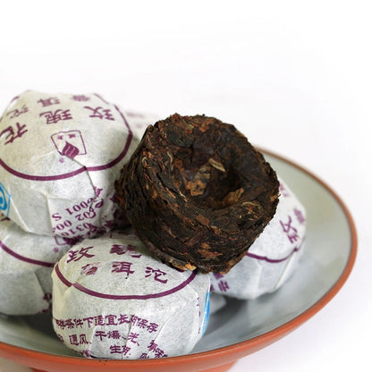 100pcs 2015 yr Red Rose Flower Flavor Mini Ripe Tuo Cake puer Pu'er Pu erh Tea