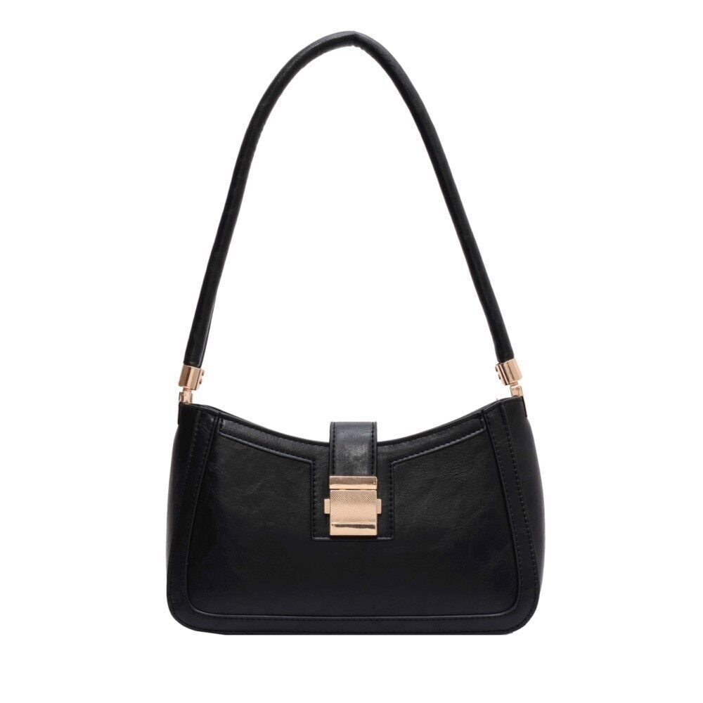Shoulder Bags Women PU Leather Lock Handbags Purse Hand Lady Designer Zipper