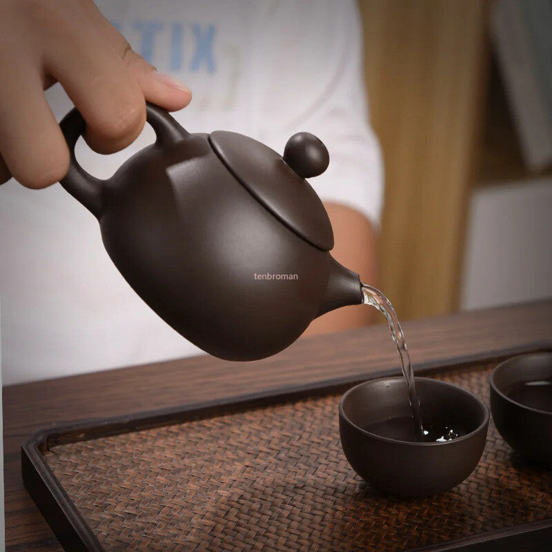 Portable Travel Tea Set Teapot Tea Ceremony Camping 4 Cups Tea Pot Set