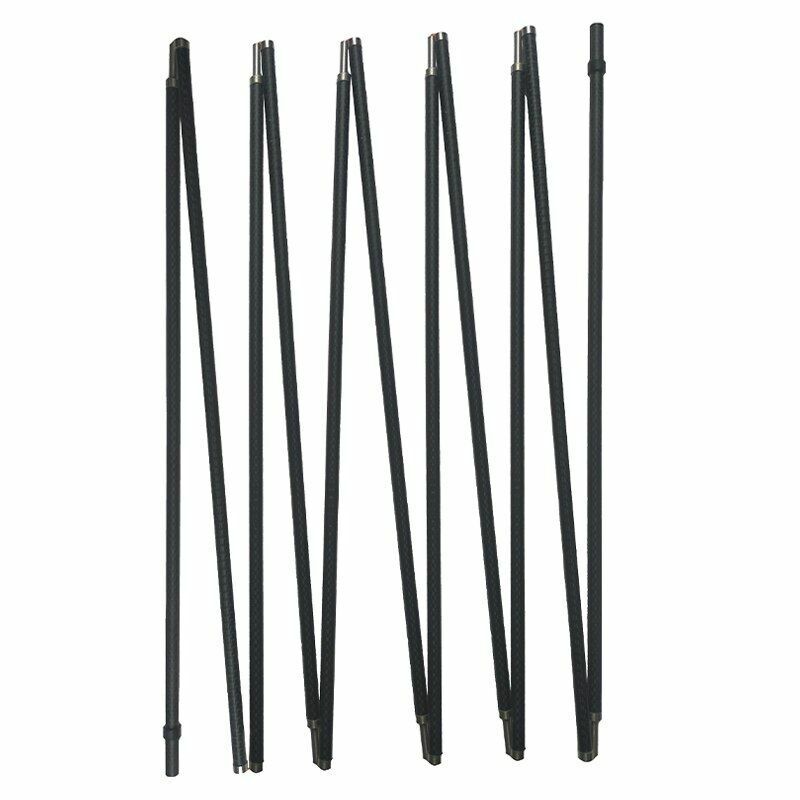 Tent Support Rod Pole Ultralight Lightweight Carbon Fiber Sturdy Stiff 125-28 CM