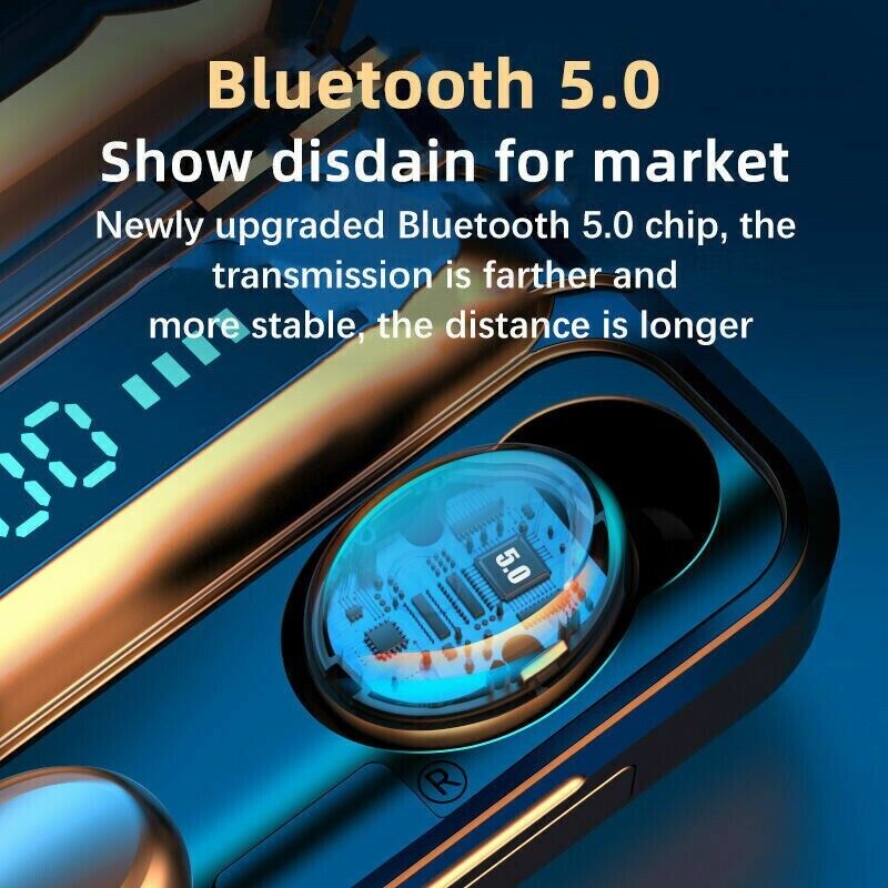 Earbud Bluetooth 5.0 Headset TWS Wireless Earphones Mini Stereo Noise Reduction