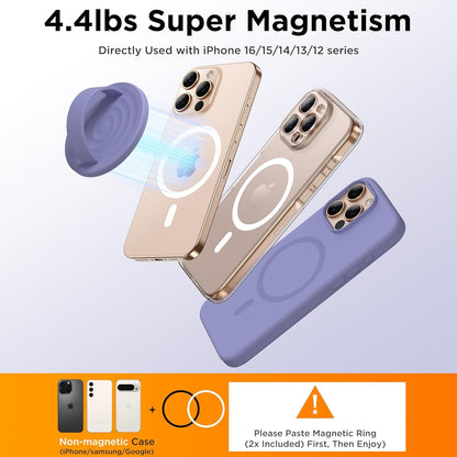 Magnetic Phone Grip Ring Holder, Liquid Silicone Magnet Cell Phone Grip Finger L
