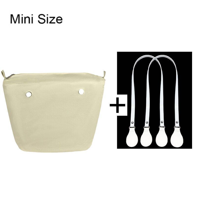 1set Canvas Lining Insert Inner Pocket 85cm Long Handles Microfiber Leather Bag