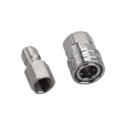 Stainless Pressure Washer Adapter Set Swivel to 3/8 inch Quick Connect