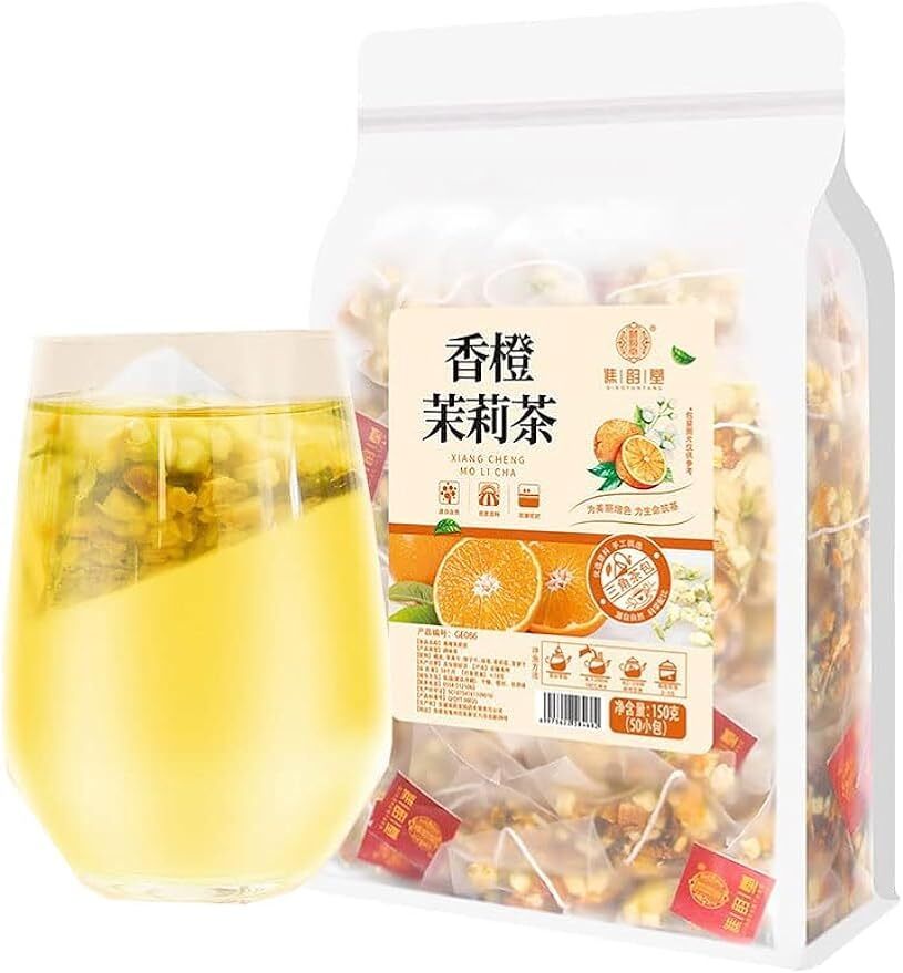 Orange Jasmine Green Tea Pineapple Apple Dried Herbal Tea Bag 150g