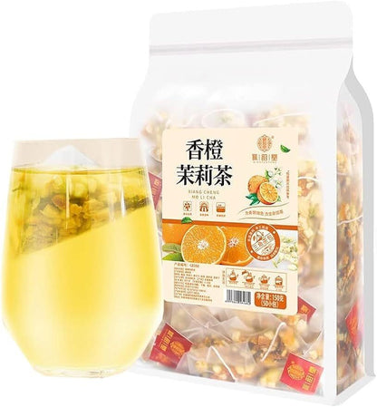 Orange Jasmine Green Tea Pineapple Apple Dried Herbal Tea Bag 150g