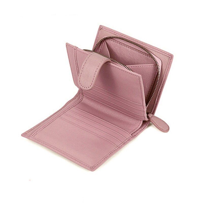 Sheep Leather Wallet Leather Woven Coin Purse Zipper Storage Bag 11*2*9.5 CM 1PC