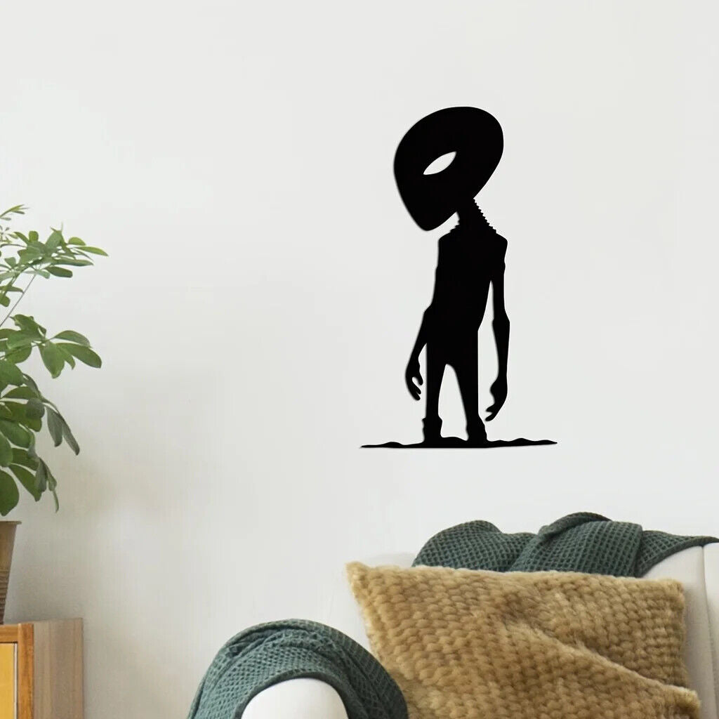 1pc Alien Theme Decor Wall Art Decorations, Indoor Livingroom Black Classic