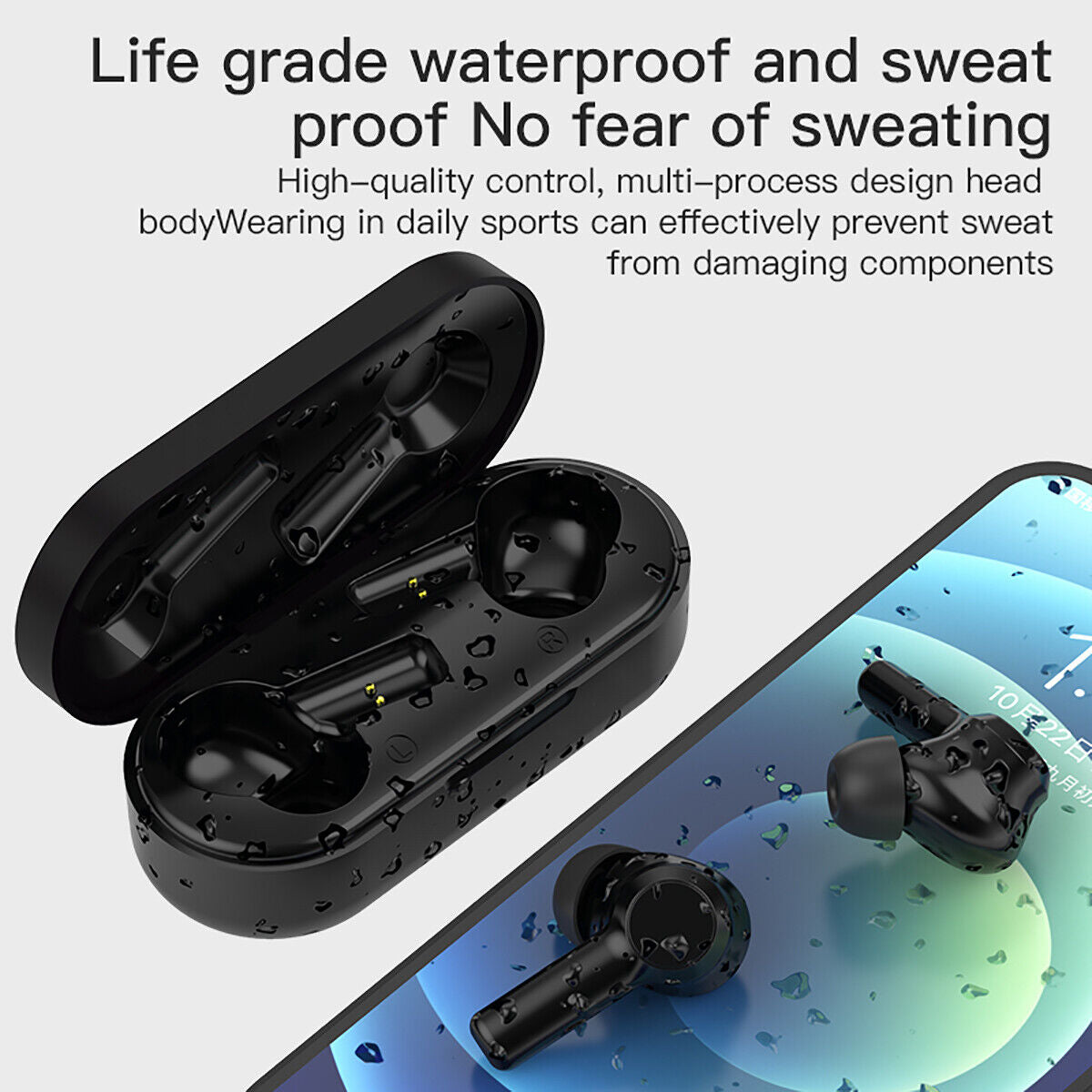 For Apple iPhone 11 Pro Max 12 13 14 15 SE Wireless Earbuds Bluetooth Headphones