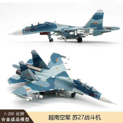 1:200 Hogan Vietnam Air Force SU-27UBK Fighter Diecast Aircraft Plane Model