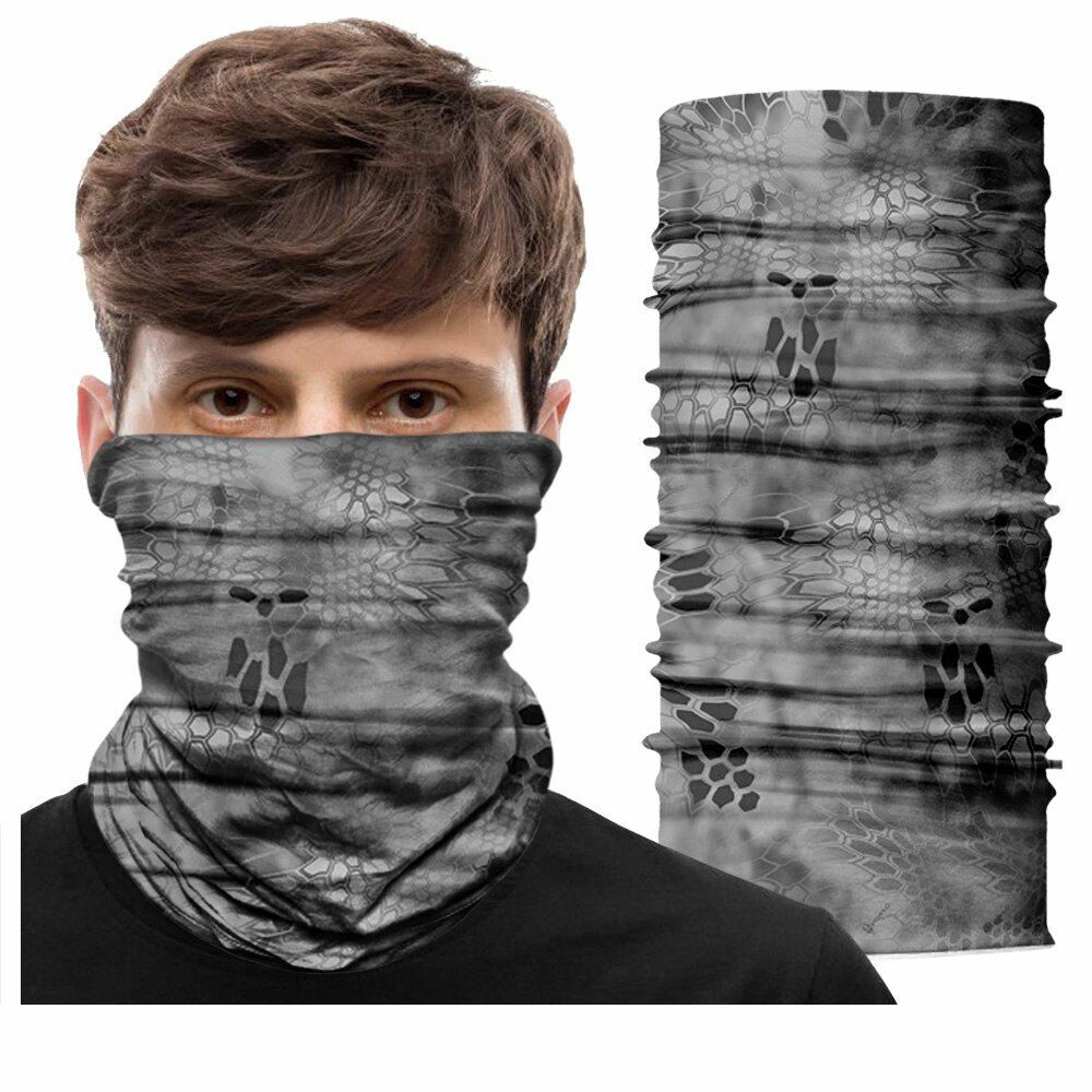 Neck Gaiter Bandana Buff Hiking Camping Hunting Tube Scarf Headwear Mask 50*25CM