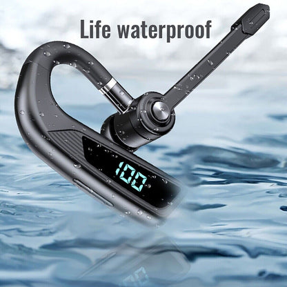 Bluetooth 5.2 Earpiece Wireless Headset Driving Trucker Earbuds Noise Cancelling