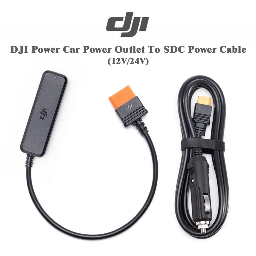 DJI Power Car Power Outlet to SDC Power Cable (12V/24V) For Power 2000/1000/500