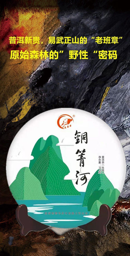 Copper Turnip River Yiwu Zhengshan Puerh Tea Cake Raw Tea Head Spring 357g