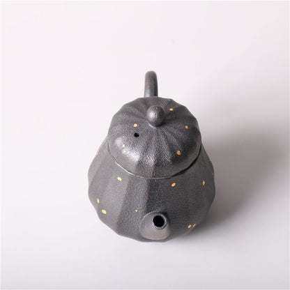 Retro Kung Fu Tea Multilateral Coarse Pottery Open Piece Japanese Ceramic Teapot