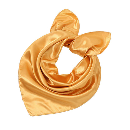 Silk Square Scarf 60cm Satin Neck Hair Tie Band Bag Ribbons Shawl Hijab 60*6