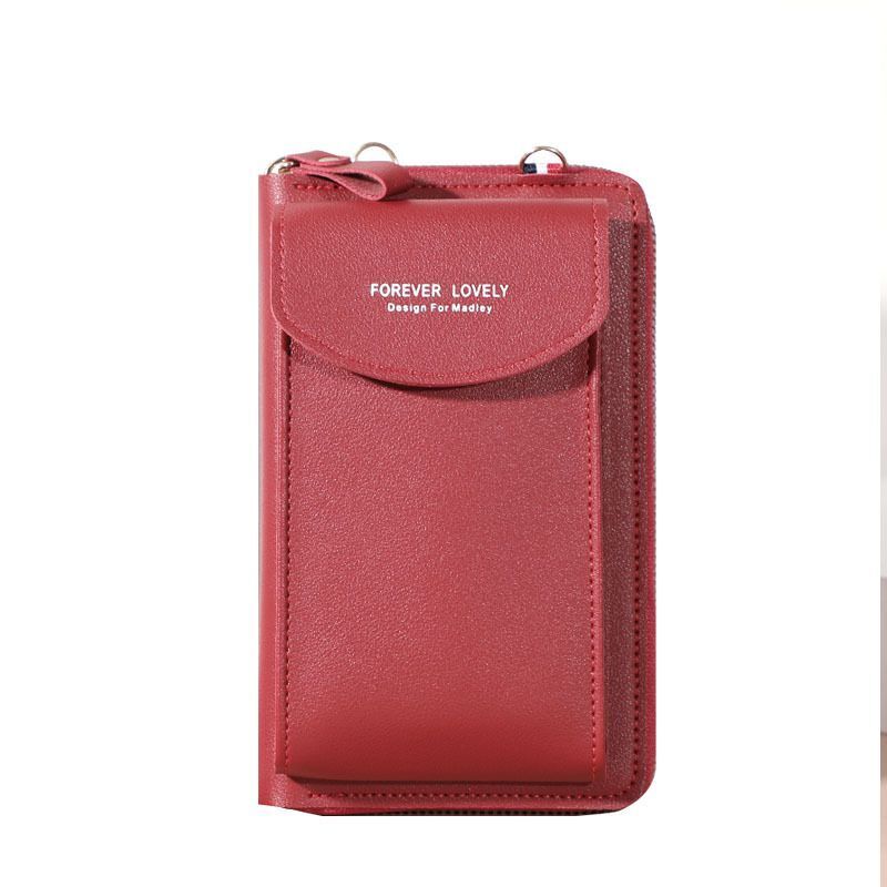 Wallet Shoulder Mini Synthetic Leather Bag Straps Phone Big Card Holders Handbag