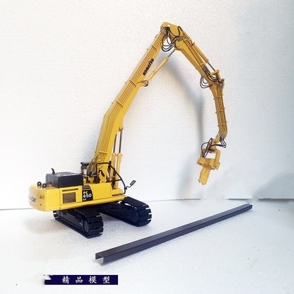 1:50 PC450LC-8 Excavator Contruct Piling Machine Equipment Diecast Metal Model