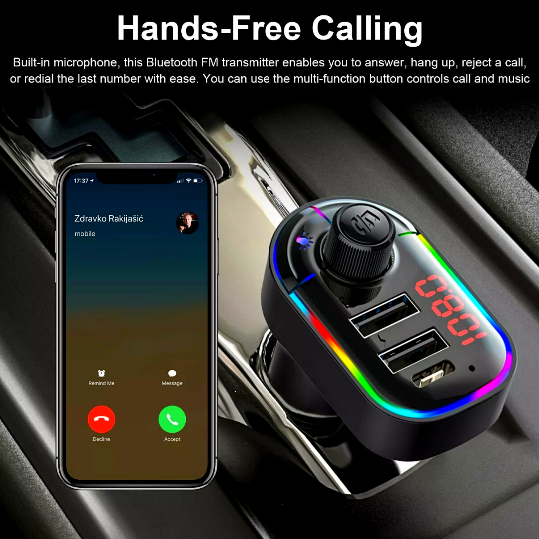 Coche Bluetooth Mp3 Inalambrico Autos kits para Adaptador de Radio Transmisor FM