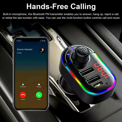 Coche Bluetooth Mp3 Inalambrico Autos kits para Adaptador de Radio Transmisor FM