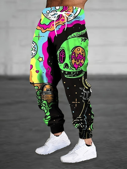 Autumn New Men's Casual Pants, Sweatpants 3D Digital Printing trend