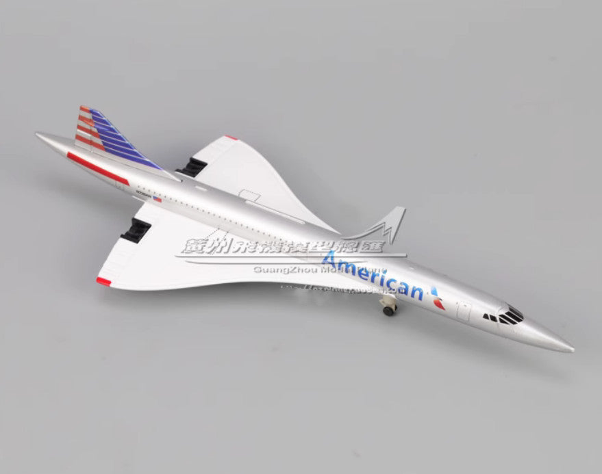 20CM American Concorde Commercial Plane Airplane Diecast Metal Aircraft Model